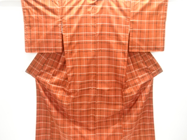 JAPANESE KIMONO / YONEZAWA TSUMUGI / WOVEN GRID